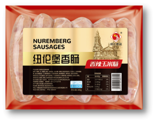 Nuremberg spicy corn flavor sausage